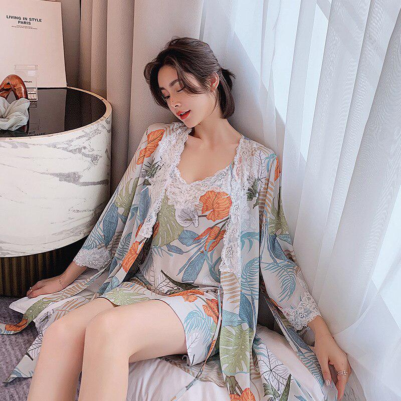 Kimono Femme Japonais Fleurs de Cerisier – Image 5