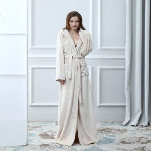 Robe de Chambre Femme Velours Luxe