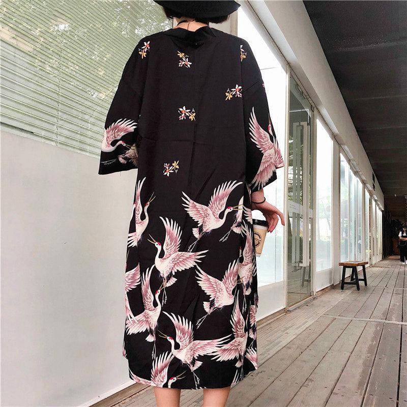 Veste Kimono Longue Japonaise