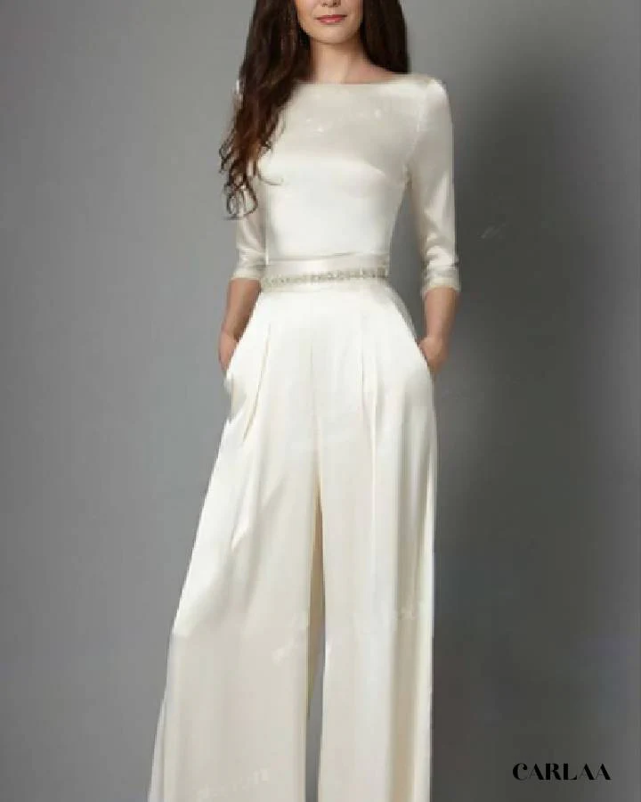 Combinaison mariage manche longue – Image 2