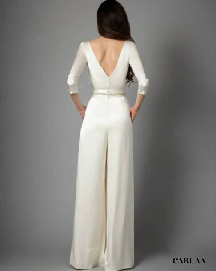 Combinaison mariage manche longue – Image 4