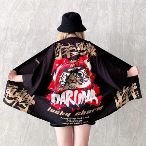 Veste Kimono Japonais Daruma